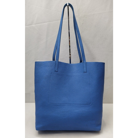 Kate Spade Blue Pebbled Leather Bow Double Handle Large Tote - Picture 2 of 16